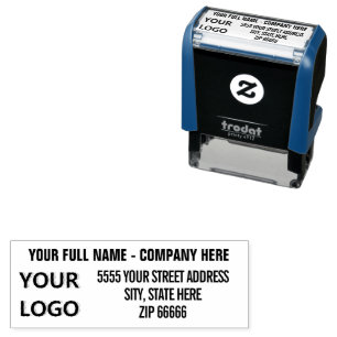 Personalized Return Address Self-inking Stamp