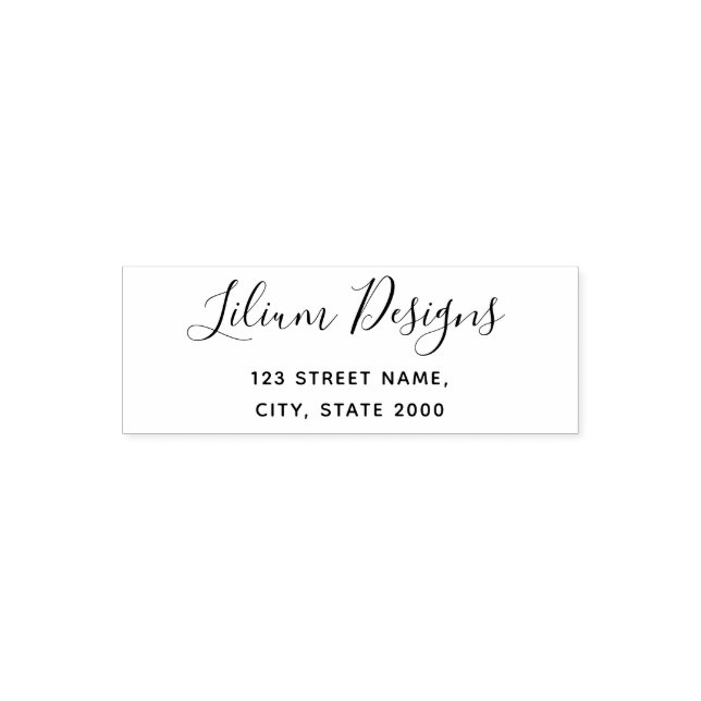 Personalized Return Address Self-inking Stamp (Design)