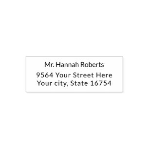  Personalized Return Address Self-inking Stamp