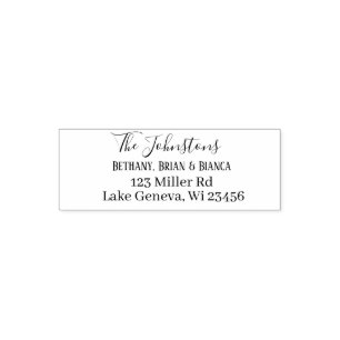 Personalized Return Address Self-inking Stamp