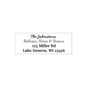 Personalized Return Address Self-inking Stamp