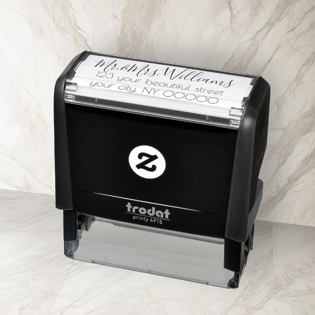 Personalized return address self-inking stamp (Creator Uploaded)