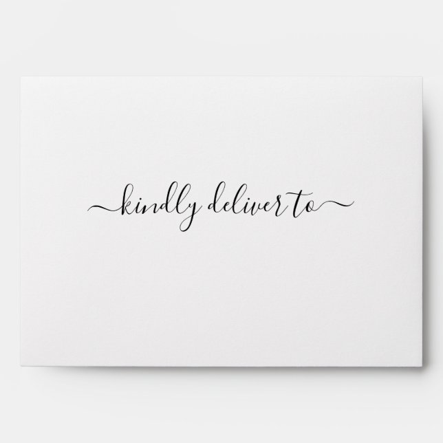 Personalized Return Address Simple Envelope (Front)