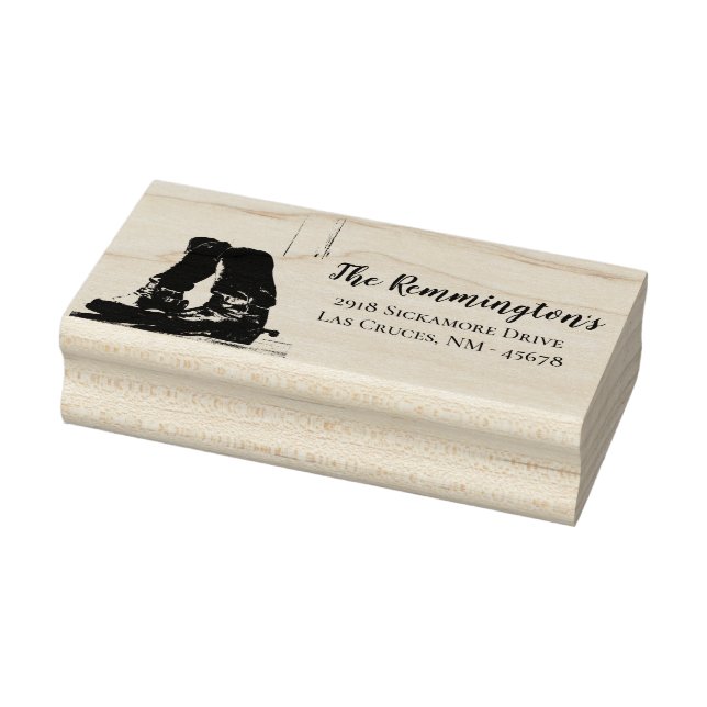 Personalized Return Address Stamp Boots Country Ru (Stamp)