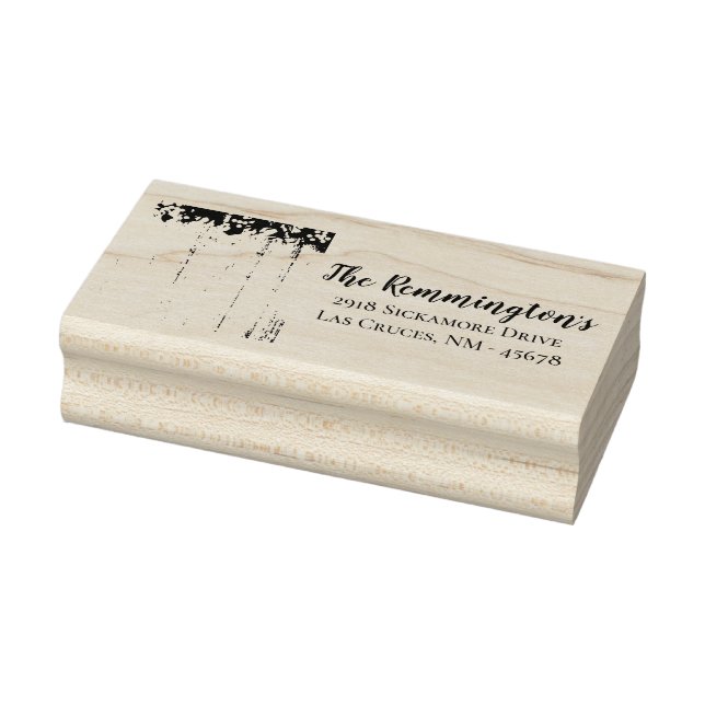 Personalized Return Address Stamp cotton plant ber (Stamp)