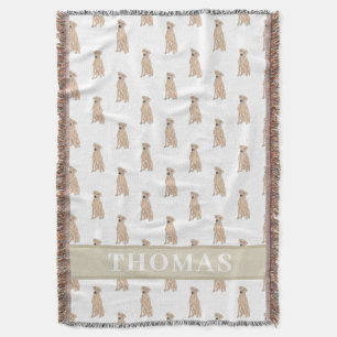 Personalized Rhodesian Ridgeback  Throw Blanket