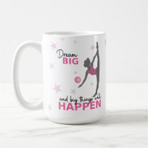 Personalized Rhythmic Gymnast Dream Big Coffee Mug