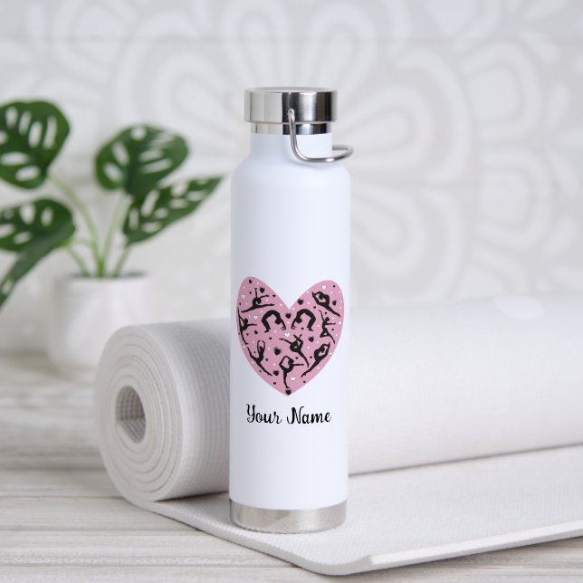 Personalized Rhythmic Gymnastics Water Bottle (Yoga (Rotated))