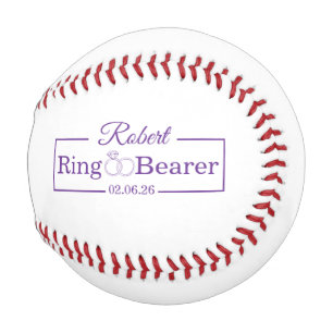 Personalized Ring Bearer Baseball Gift for Groomsm