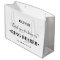 Personalized Ring Bearer Black and White Thank You