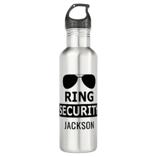 Personalized Ring Security Ring Bearer 710 Ml Water Bottle