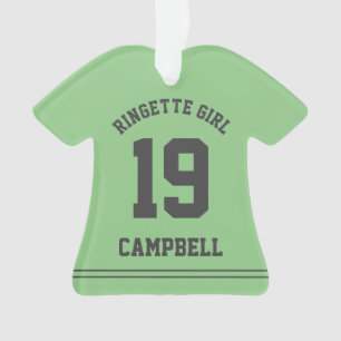 Personalized Ringette Girl Jersey Custom Name  Ornament