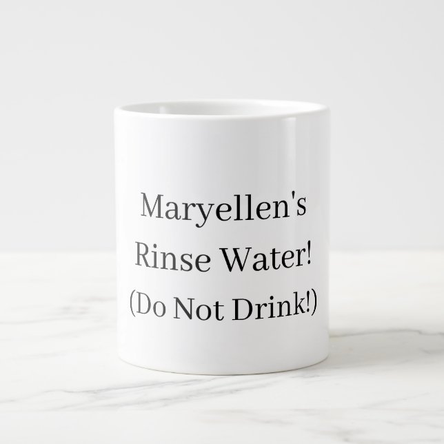 Personalized "Rinse Water" Mug for artists (Front)