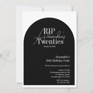 Personalized RIP 20s 30th birthday party Invitation