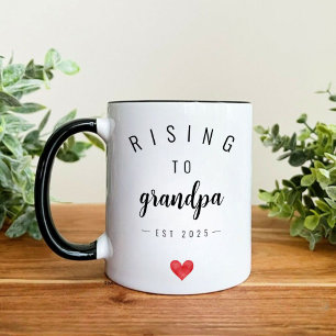 Personalized Rising to Grandpa Mug