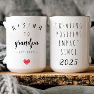 Personalized Rising to Grandpa Mug