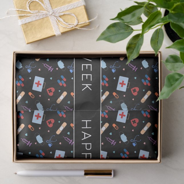 Personalized RN Nurse | Doctor Medical Pattern Tissue Paper (Gift)