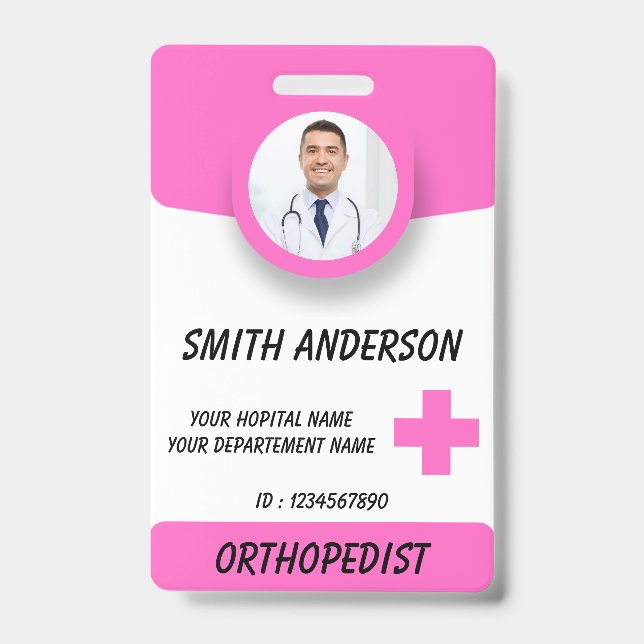 Personalized RN Nurse Identification Badge (Front)
