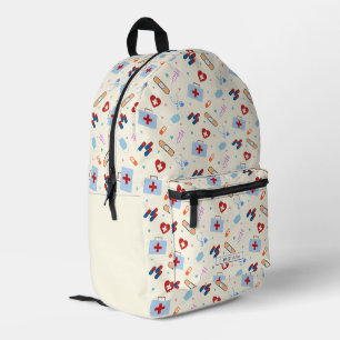 Personalized RN Nursing Med School Student Nurse Printed Backpack