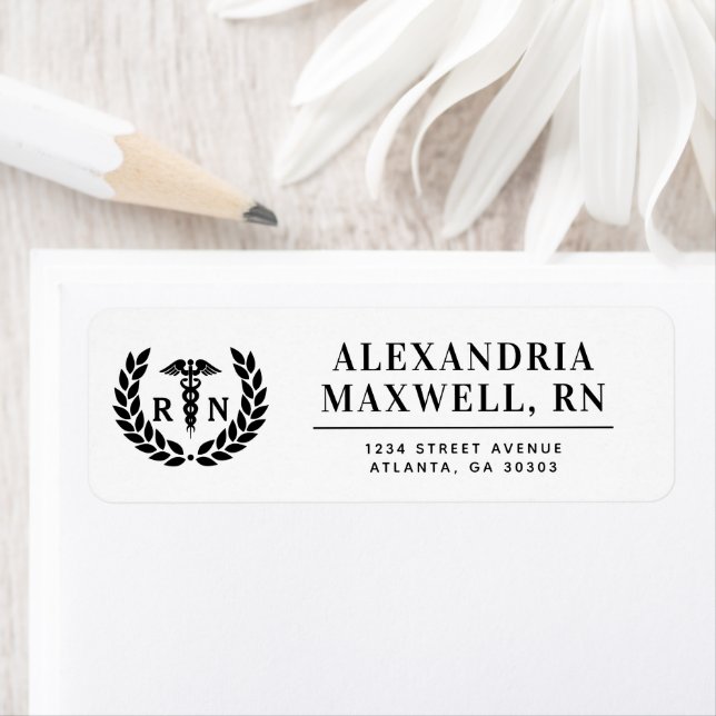 Personalized RN Nursing School Graduation Elegant (Insitu)