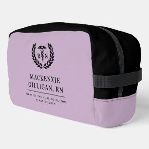 Personalized RN Nursing School Graduation Elegant Dopp Kit