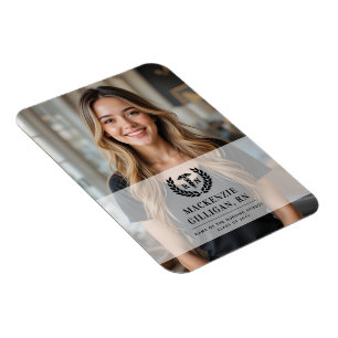 Personalized RN Nursing School Graduation Elegant Magnet