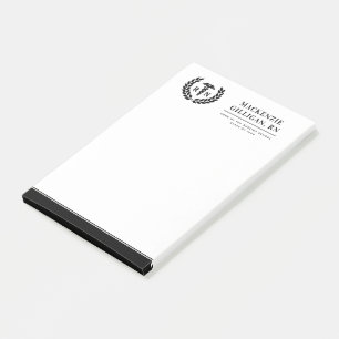 Personalized RN Nursing School Graduation Elegant Post-it Notes