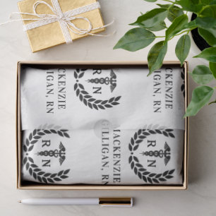 Personalized RN Nursing School Graduation Elegant Tissue Paper