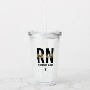 Personalized RN Registered Nurse Graduation Acrylic Tumbler