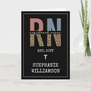 Personalized RN Registered Nurse Graduation Card