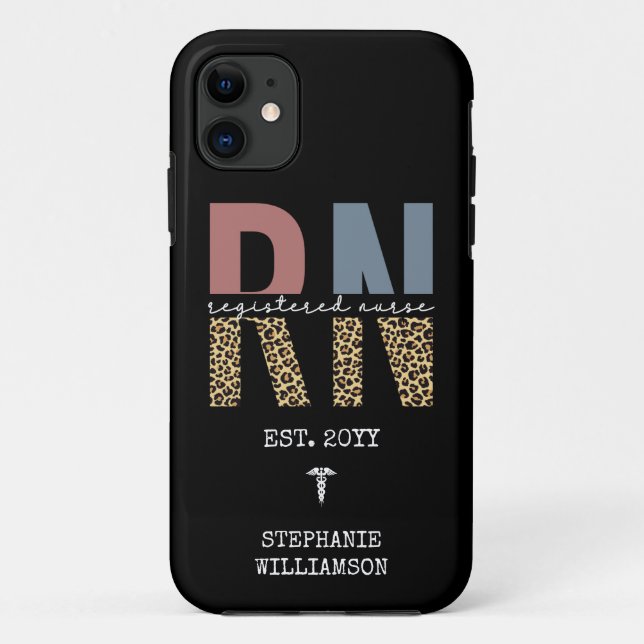 Personalized RN Registered Nurse Graduation Case-Mate iPhone Case (Back)