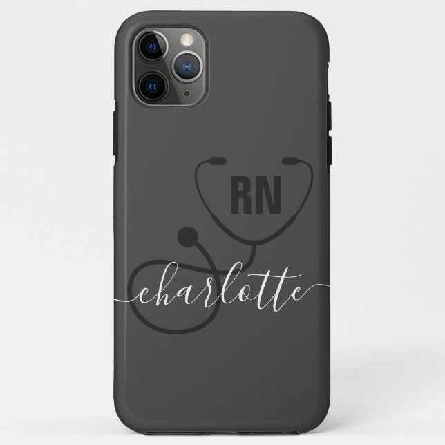 Personalized RN Registered Nurse Graduation  Case-Mate iPhone Case (Back)
