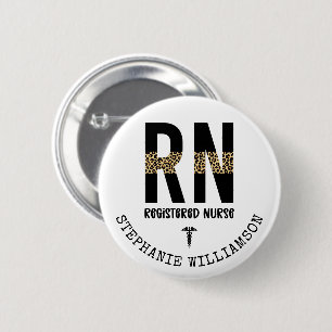 Personalized RN Registered Nurse Graduation Gifts 2 Inch Round Button