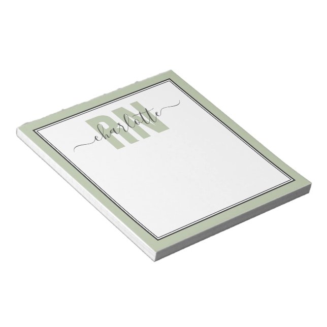 Personalized RN Registered Nurse Graduation Gifts Notepad (Angled)
