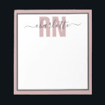 Personalized RN Registered Nurse Graduation Gifts Notepad<br><div class="desc">Personalized RN Registered Nurse Graduation Gifts sweatshirt- This personalized nurse design makes a great gift for every RN Registered Nurse!</div>