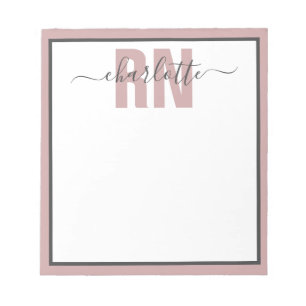 Personalized RN Registered Nurse Graduation Gifts Notepad