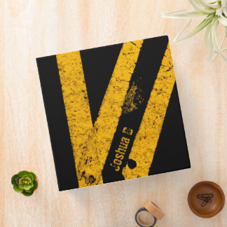 Personalized Road Traffic Marking Lines Cool Fun Binder