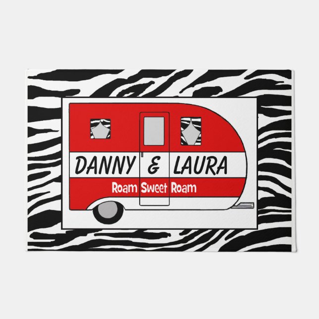 Personalized “Roam Sweet Roam”  Doormat (Front)