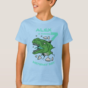Personalized ROAR T-Rex Birthday Boy T-Shirt