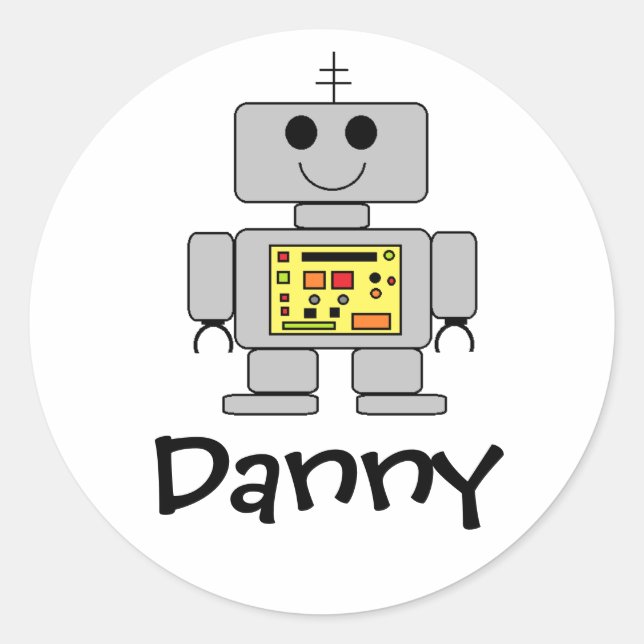 Personalized "Robot" Stickers (Front)