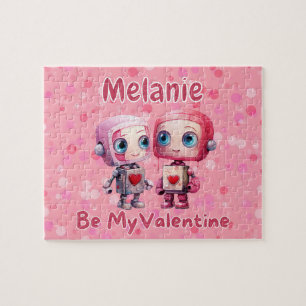 Personalized Robot Valentine's Day Puzzle 