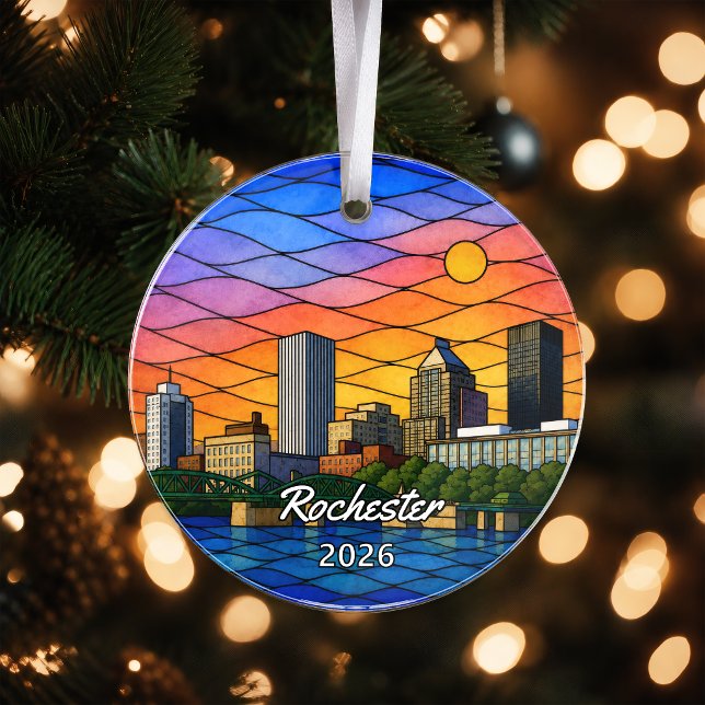 Personalized Rochester Acrylic Ornament, Custom Ne Ornament (Creator Uploaded)