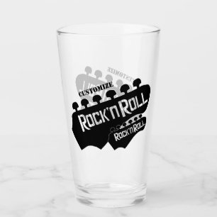 Personalized Rock & Roll Glass