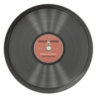 Personalized Rock Vinyl Record Plate