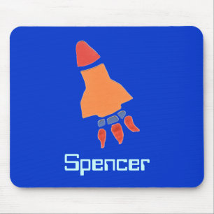 Personalized rocket mousepad