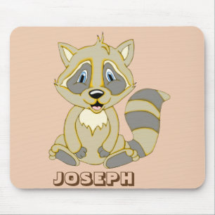 Personalized Rocky Raccoon Mouse Pad