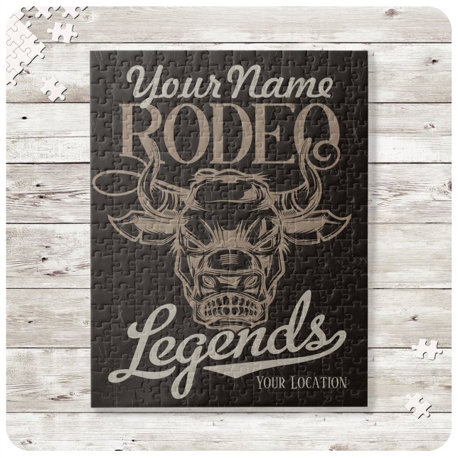 Personalized Rodeo Old West Steer Roping Legends  Jigsaw Puzzle (Creator Uploaded)
