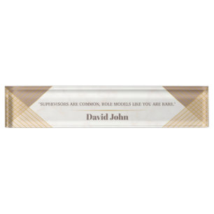 Personalized Role Model Supervisor gift Nameplate