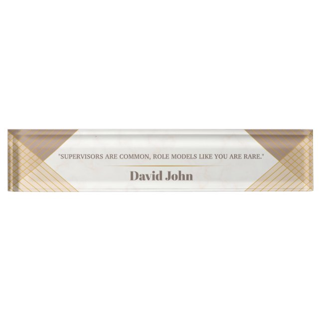 Personalized Role Model Supervisor gift  Nameplate (Front)