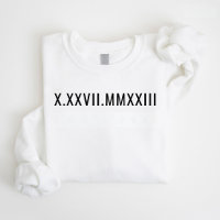 Personalized Roman Numeral Couple Anniversary Gift
